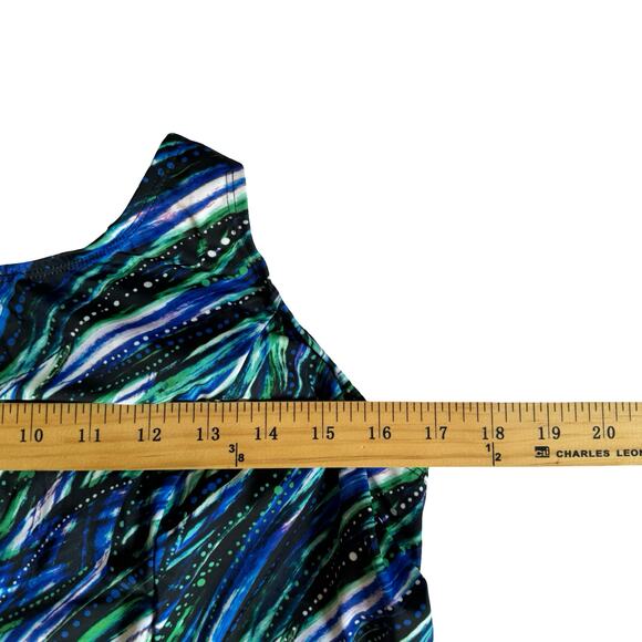 NWT Swimsuits For All Size 16 Tankini Top Shelf Bra Chlorine Resistant Print - Picture 10 of 11